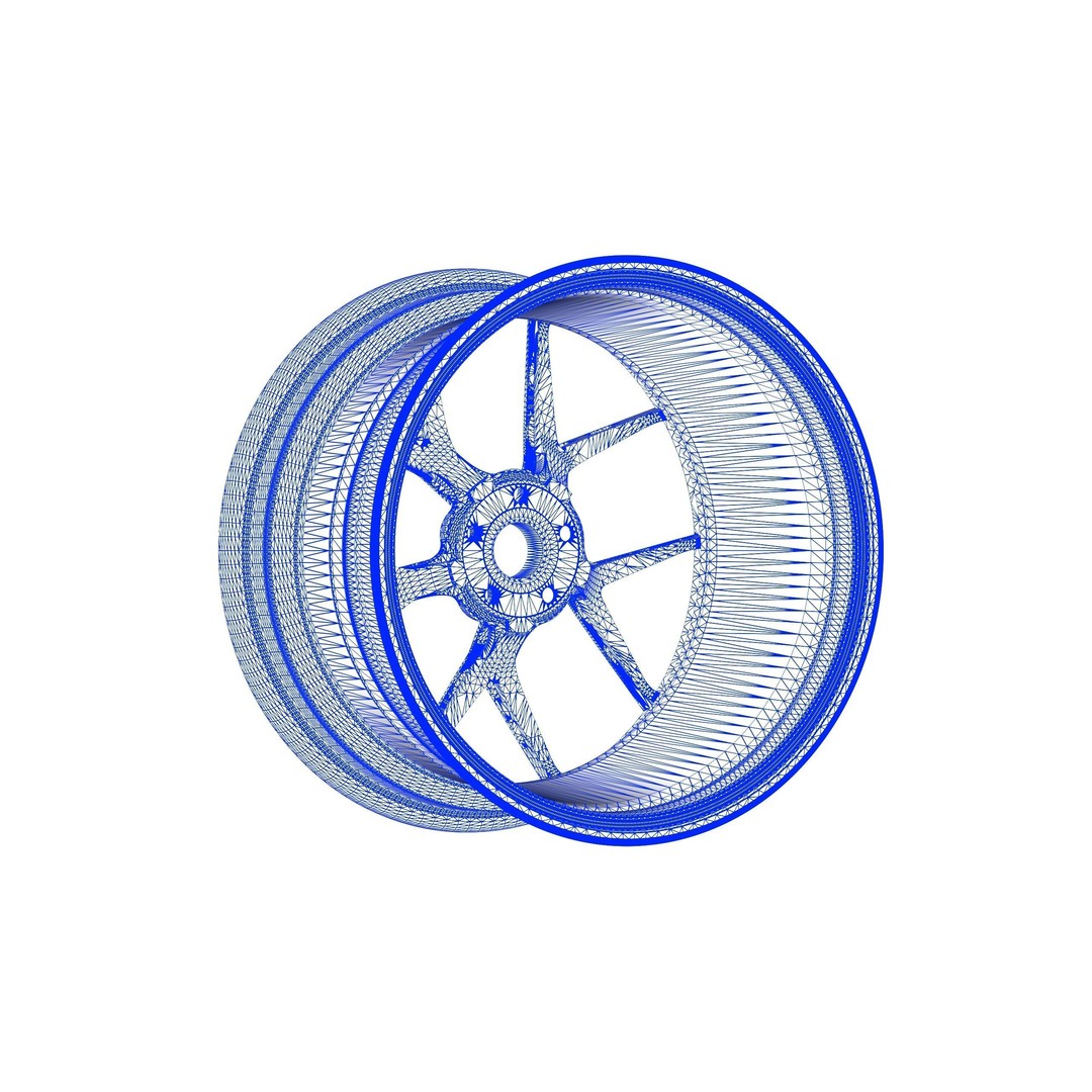 BBS FI-R 3D Model – Forged Racing Wheel, FBX & OBJ Formats - View 15
