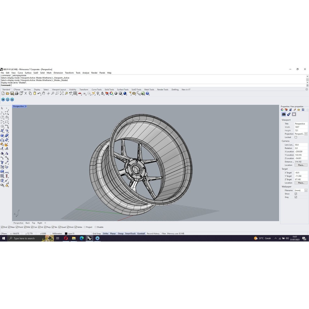 BBS FI-R 3D Model – Forged Racing Wheel, FBX & OBJ Formats - View 17