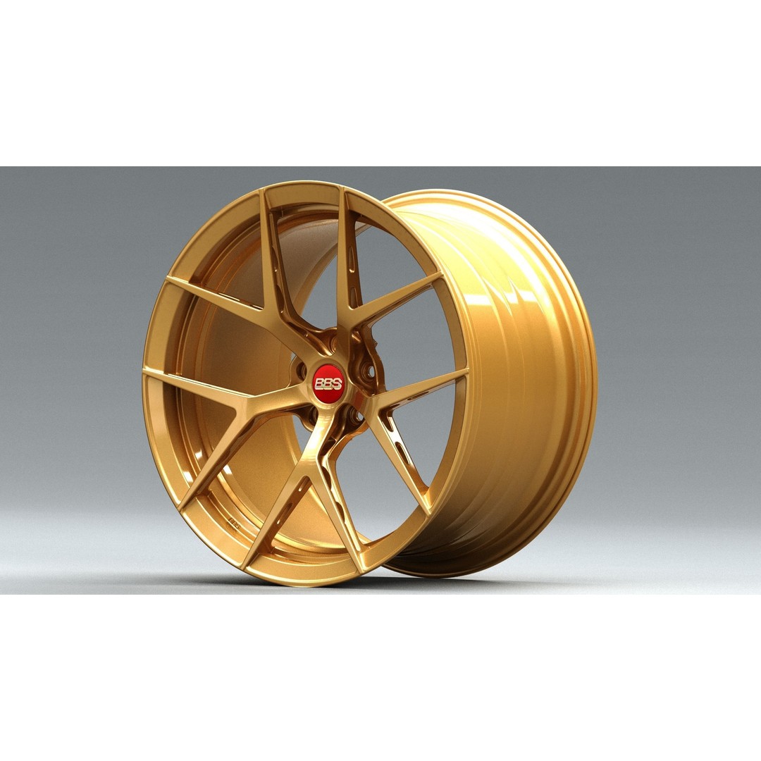 BBS FI-R 3D Model – Forged Racing Wheel, FBX & OBJ Formats - View 3