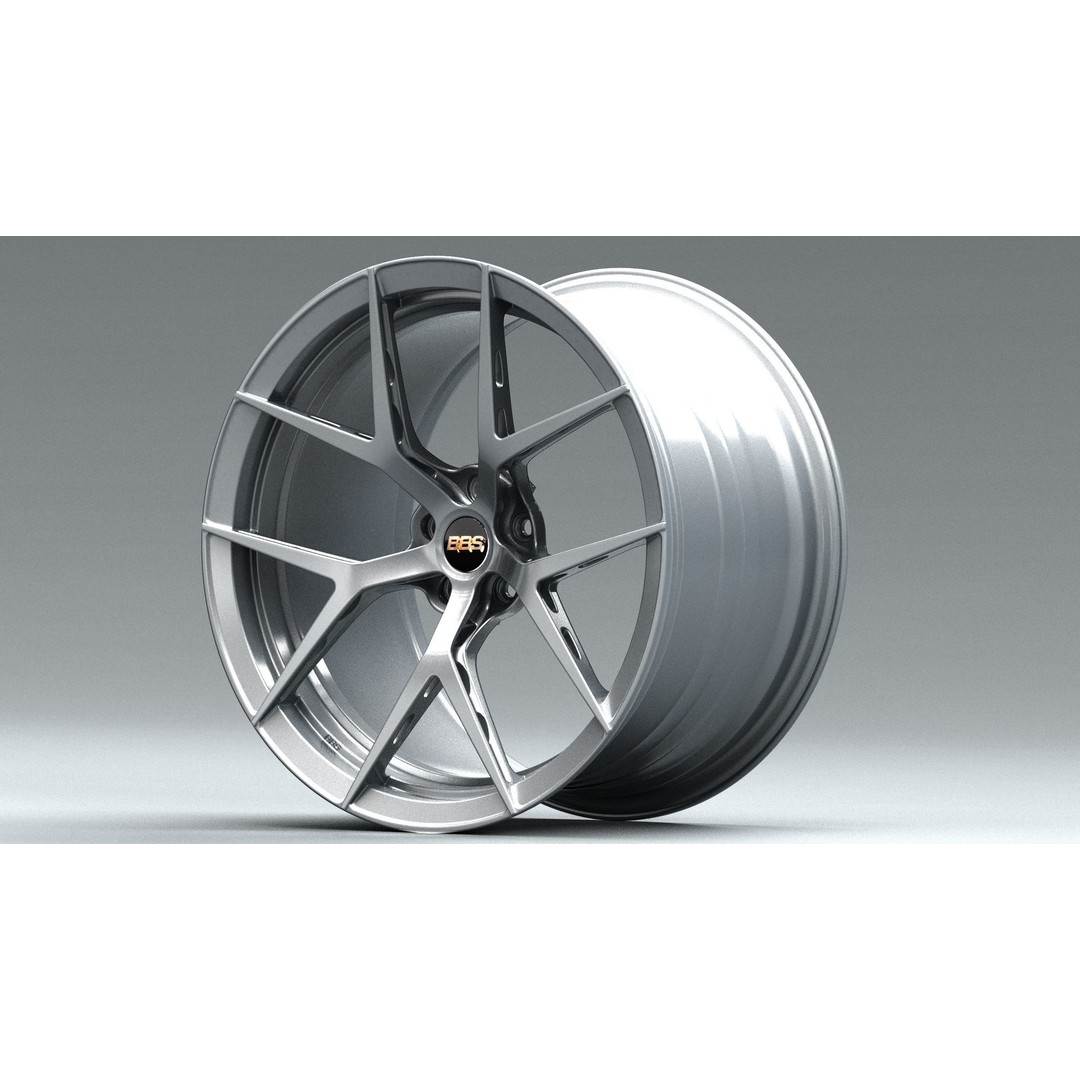BBS FI-R 3D Model – Forged Racing Wheel, FBX & OBJ Formats - View 4