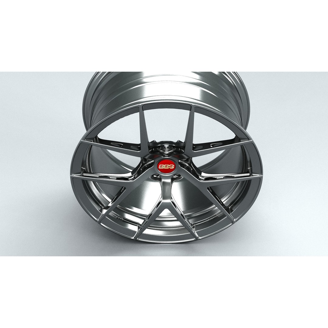 BBS FI-R 3D Model – Forged Racing Wheel, FBX & OBJ Formats - View 7