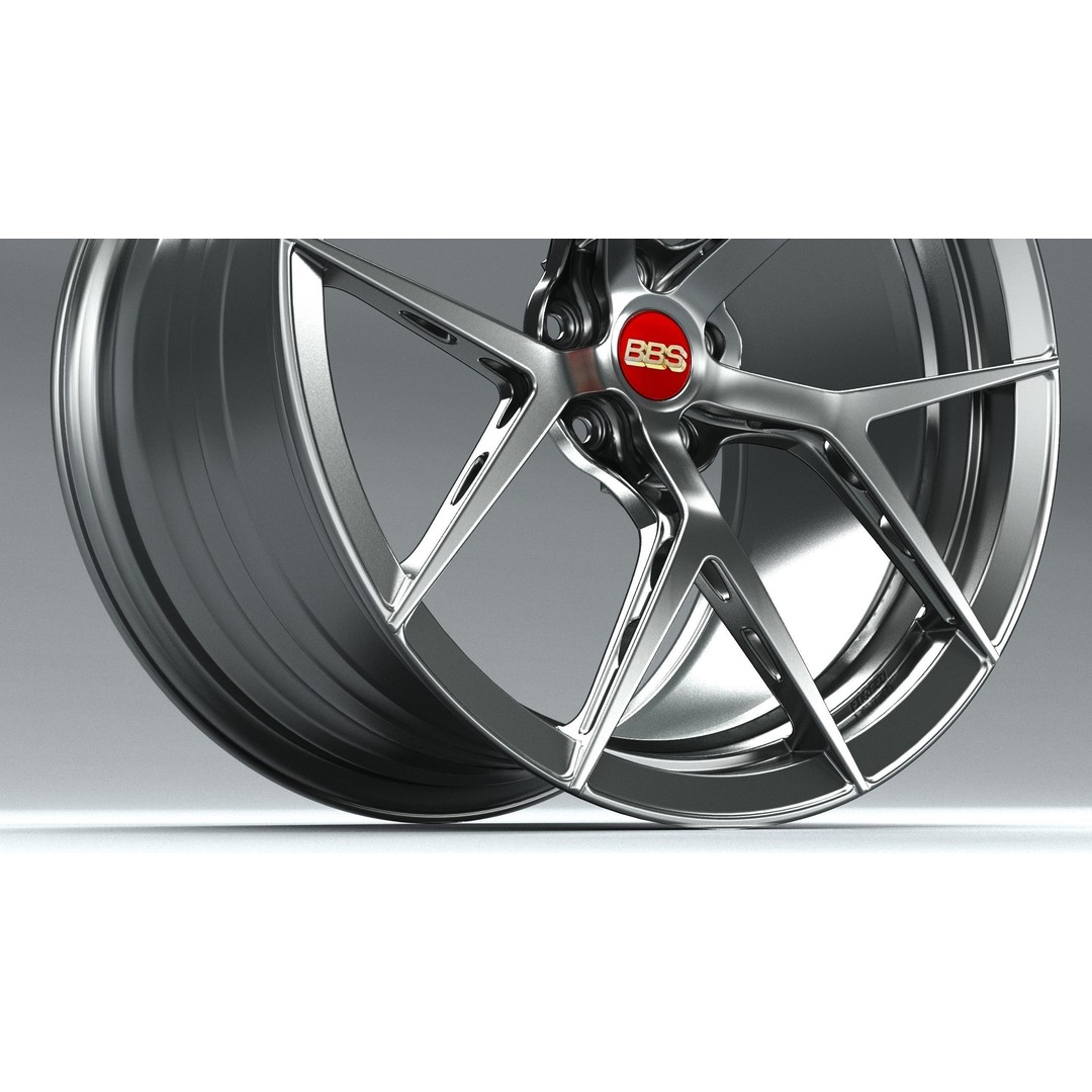 BBS FI-R 3D Model – Forged Racing Wheel, FBX & OBJ Formats - View 8
