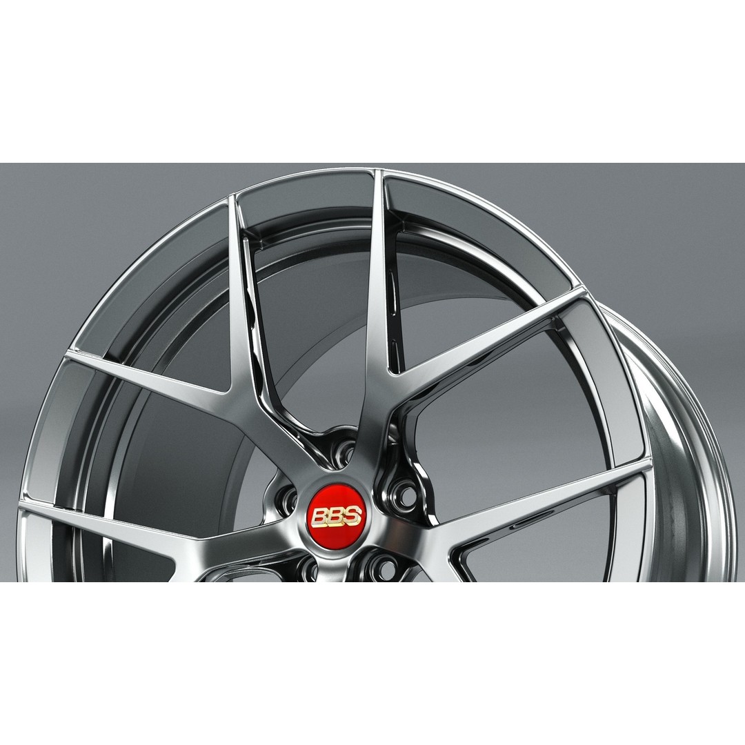 BBS FI-R 3D Model – Forged Racing Wheel, FBX & OBJ Formats - View 9