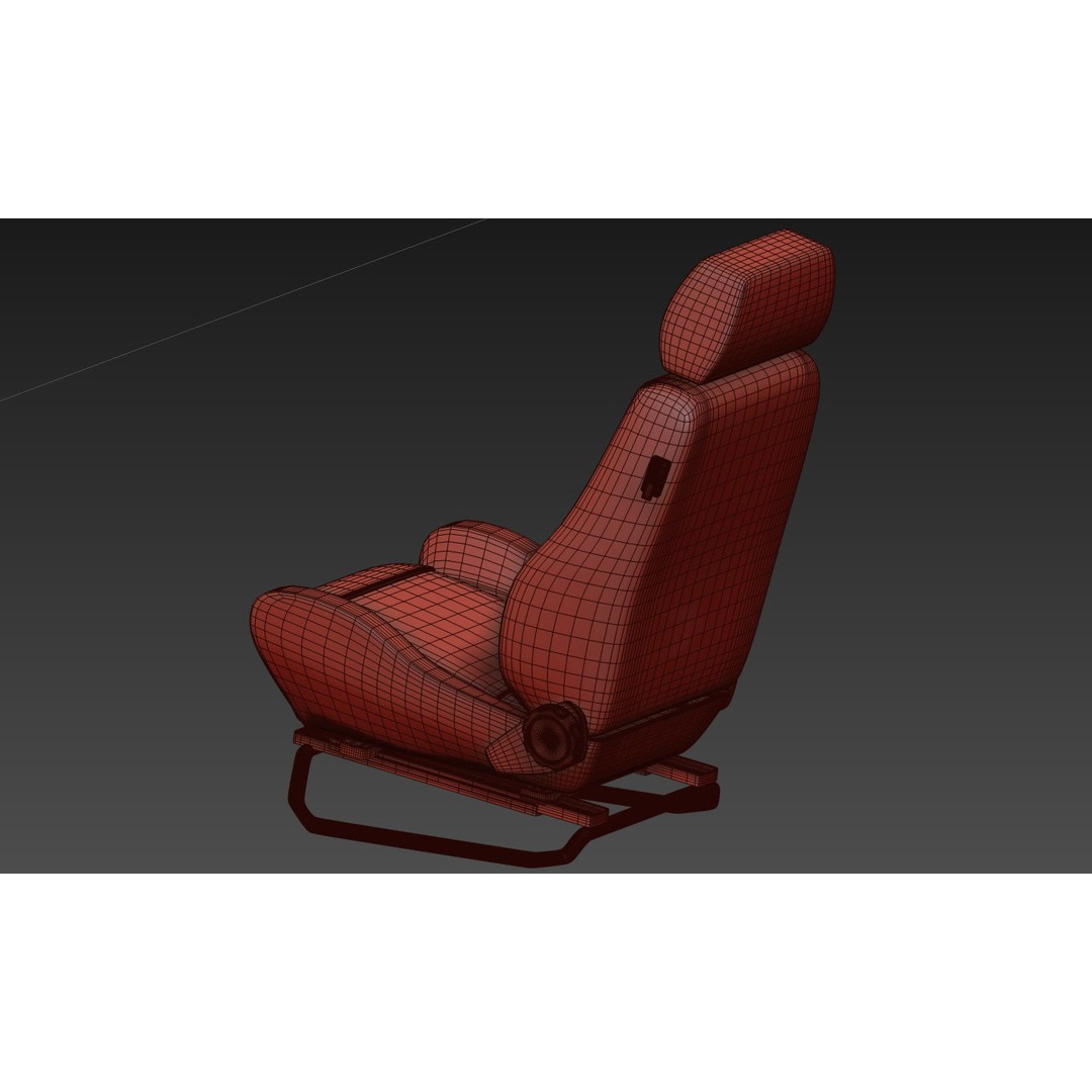 RECARO LS Classic Line Seat 3D Model – High Poly PBR Asset, FBX & OBJ