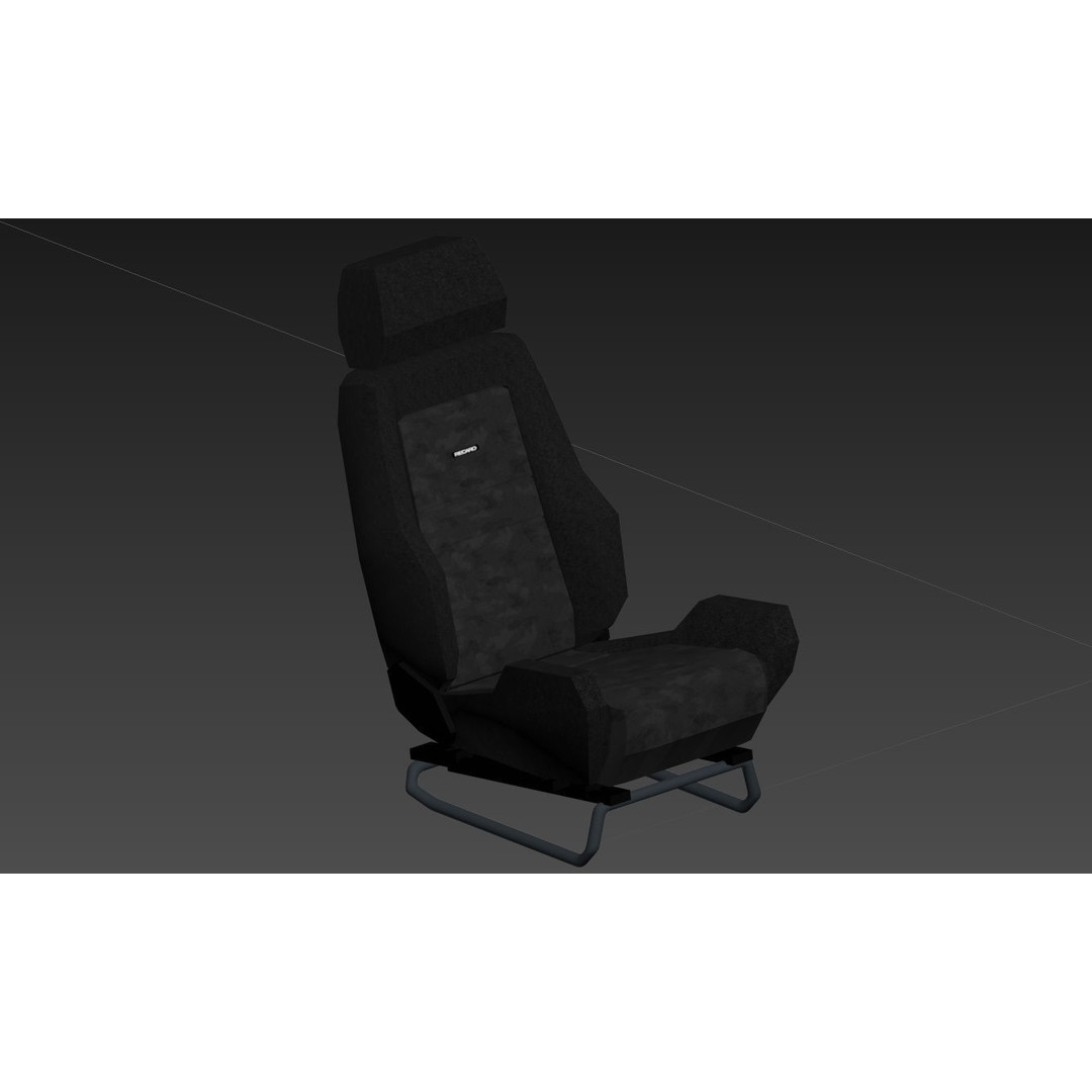 RECARO LS Classic Line Seat 3D Model – High Poly PBR Asset, FBX & OBJ - View 15