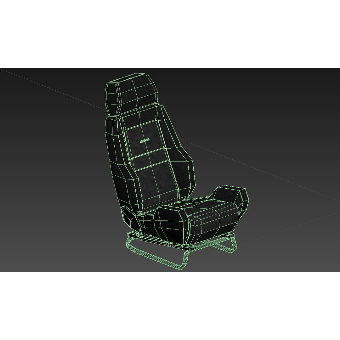 RECARO LS Classic Line Seat 3D Model – High Poly PBR Asset, FBX & OBJ - View 16