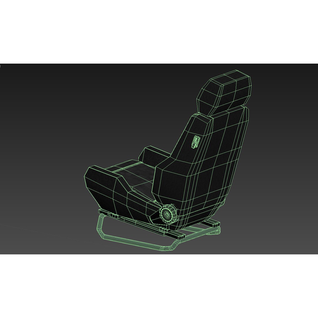RECARO LS Classic Line Seat 3D Model – High Poly PBR Asset, FBX & OBJ - View 19