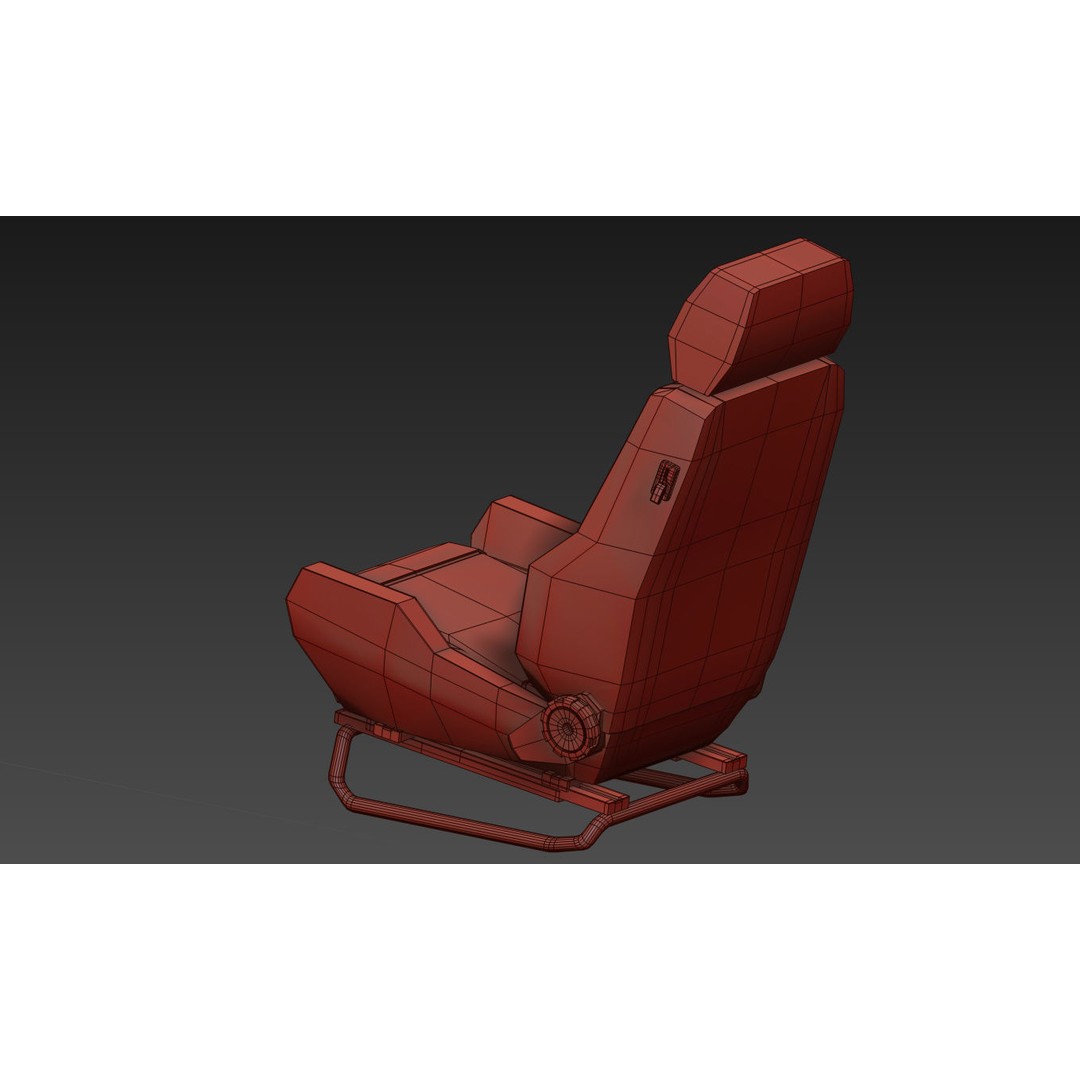 RECARO LS Classic Line Seat 3D Model – High Poly PBR Asset, FBX & OBJ - View 20