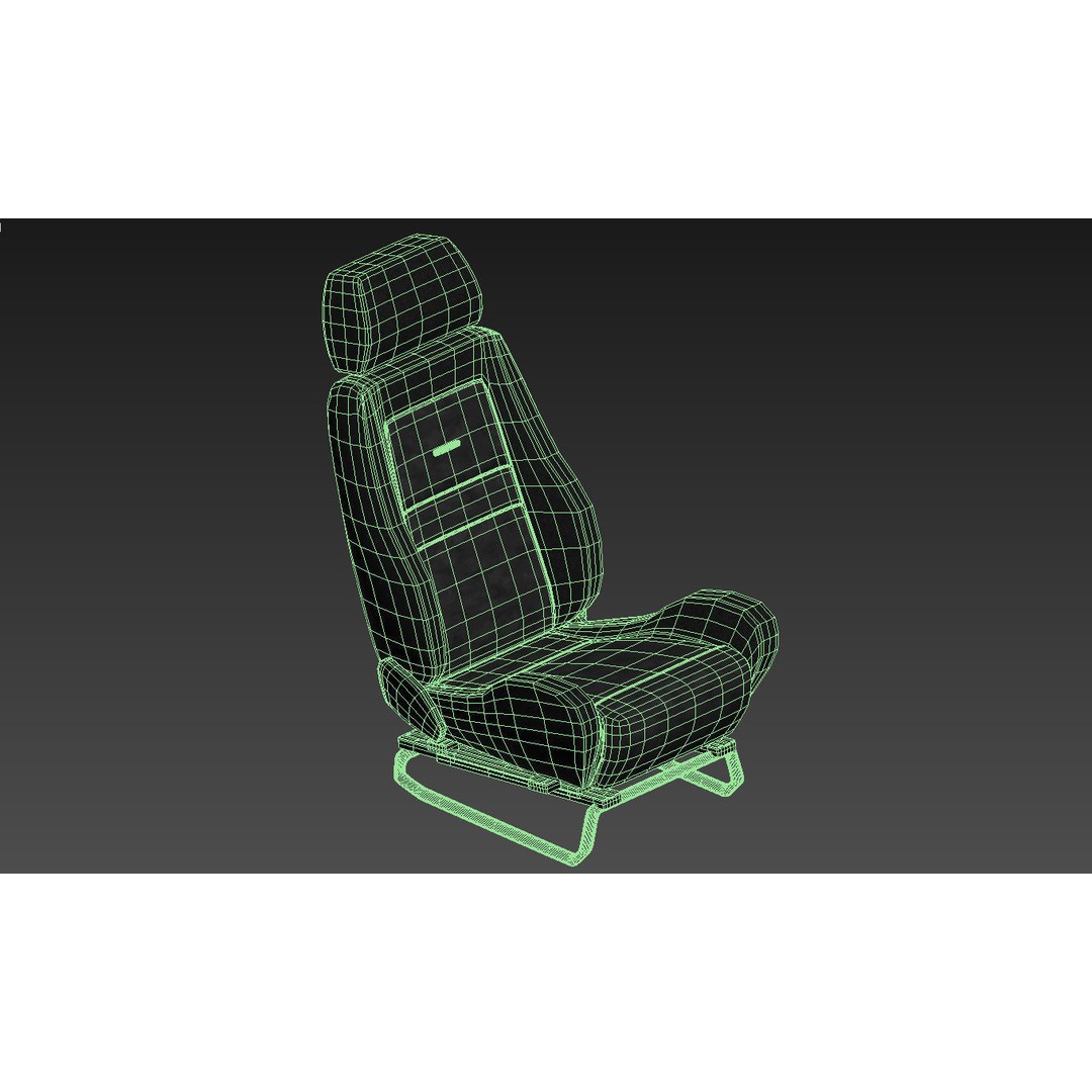 RECARO LS Classic Line Seat 3D Model – High Poly PBR Asset, FBX & OBJ - View 22