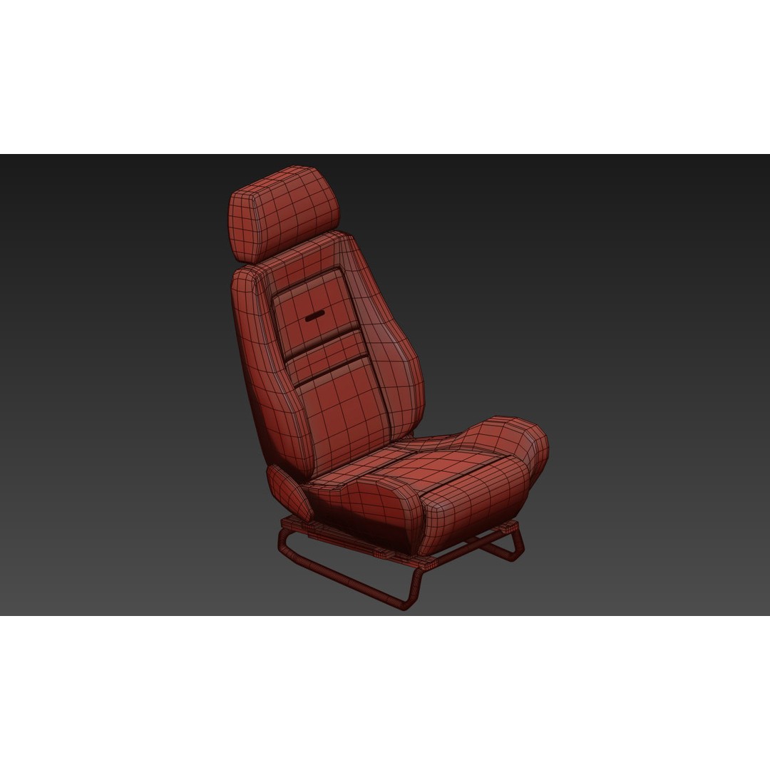 RECARO LS Classic Line Seat 3D Model – High Poly PBR Asset, FBX & OBJ - View 23