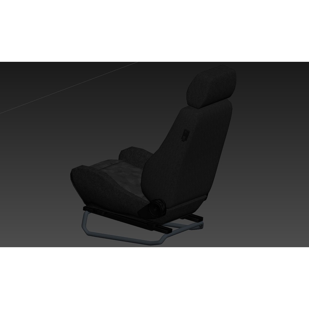 RECARO LS Classic Line Seat 3D Model – High Poly PBR Asset, FBX & OBJ - View 24