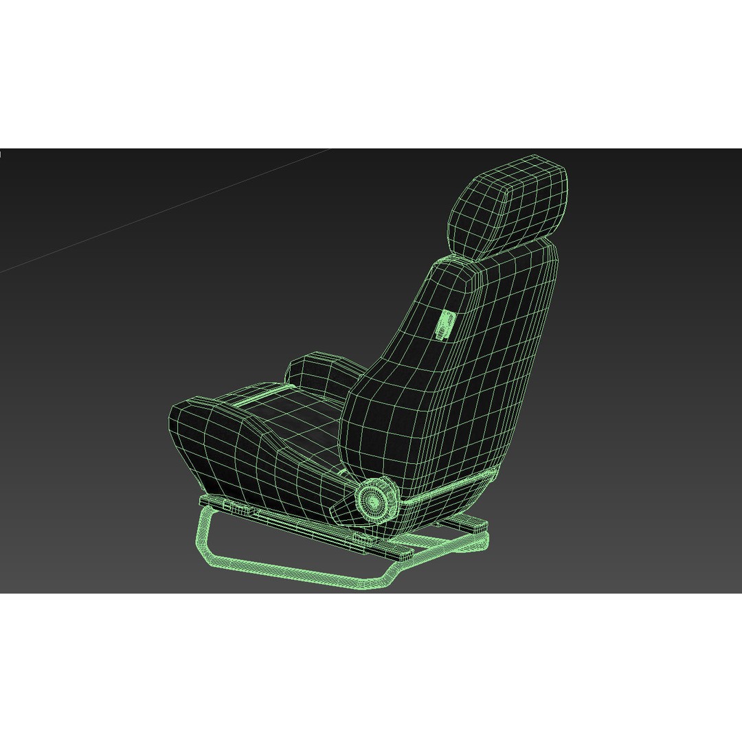 RECARO LS Classic Line Seat 3D Model – High Poly PBR Asset, FBX & OBJ - View 25