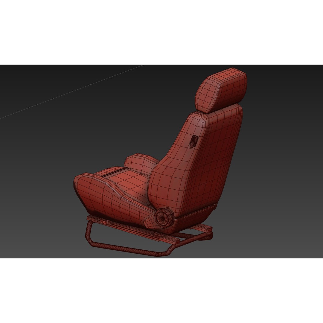 RECARO LS Classic Line Seat 3D Model – High Poly PBR Asset, FBX & OBJ - View 26