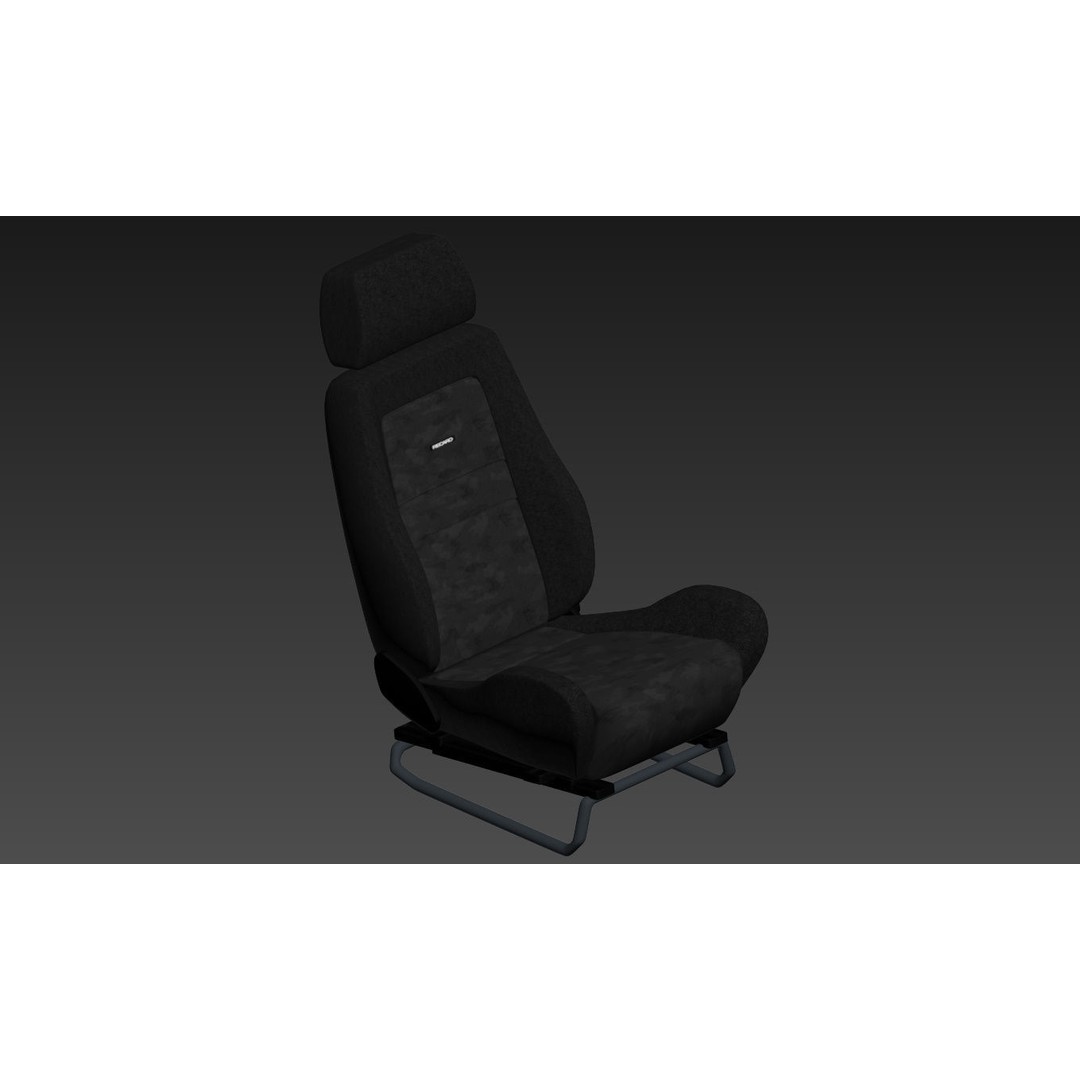 RECARO LS Classic Line Seat 3D Model – High Poly PBR Asset, FBX & OBJ - View 27