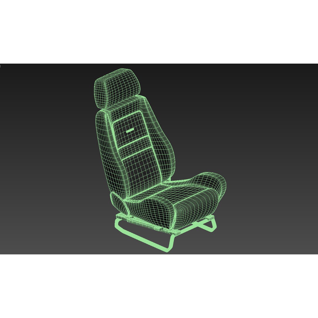 RECARO LS Classic Line Seat 3D Model – High Poly PBR Asset, FBX & OBJ - View 28