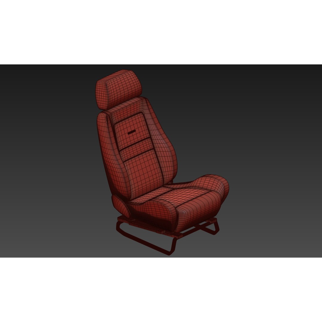 RECARO LS Classic Line Seat 3D Model – High Poly PBR Asset, FBX & OBJ - View 29