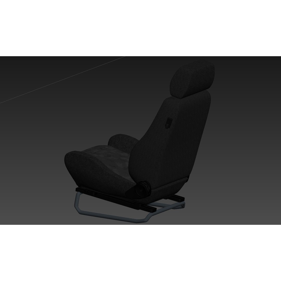 RECARO LS Classic Line Seat 3D Model – High Poly PBR Asset, FBX & OBJ - View 30