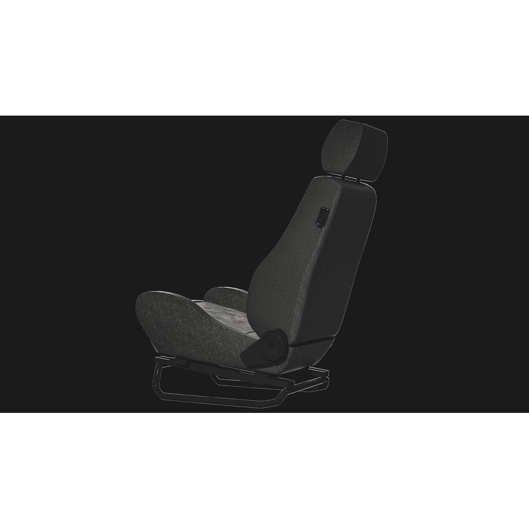 RECARO LS Classic Line Seat 3D Model – High Poly PBR Asset, FBX & OBJ - View 5
