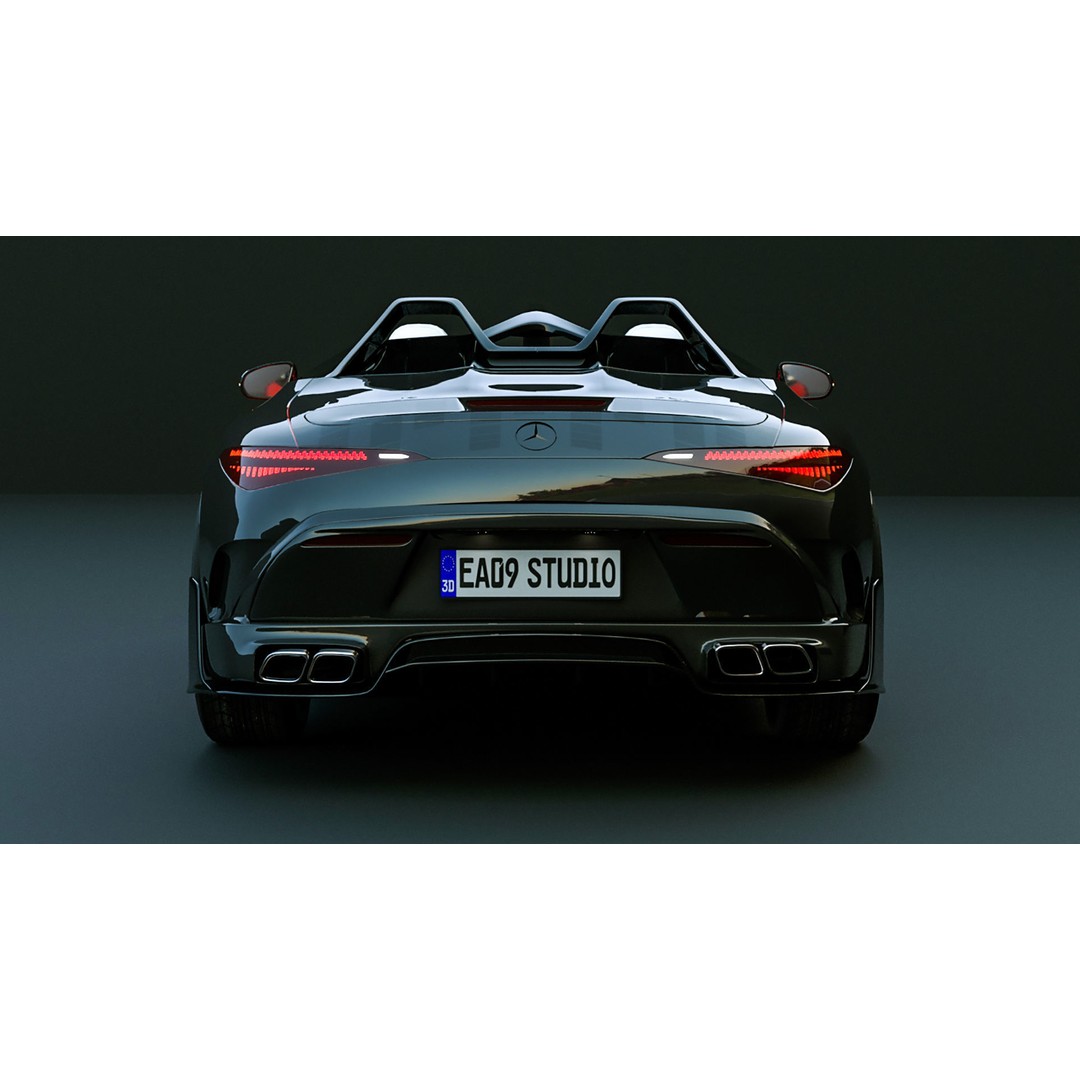 2025 Mercedes PureSpeed 3D Model – High Poly Concept Car, FBX, OBJ - View 10
