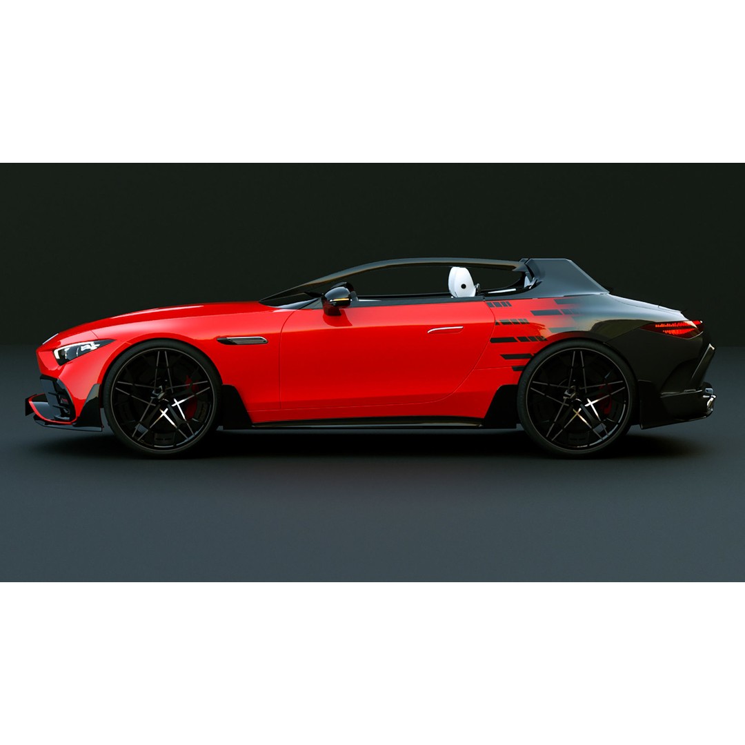 2025 Mercedes PureSpeed 3D Model – High Poly Concept Car, FBX, OBJ - View 11