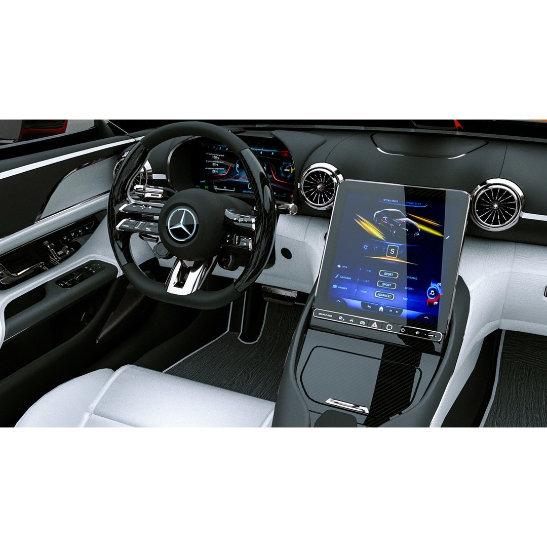 2025 Mercedes PureSpeed 3D Model – High Poly Concept Car, FBX, OBJ - View 7