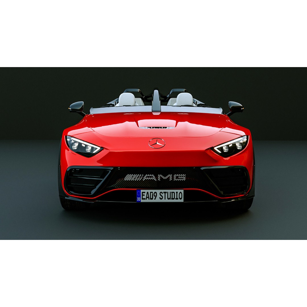 2025 Mercedes PureSpeed 3D Model – High Poly Concept Car, FBX, OBJ - View 9