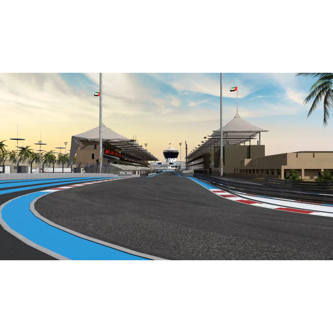 Yas Marina Circuit 3D Model – Low Poly Racing Asset, FBX, OBJ, Blender