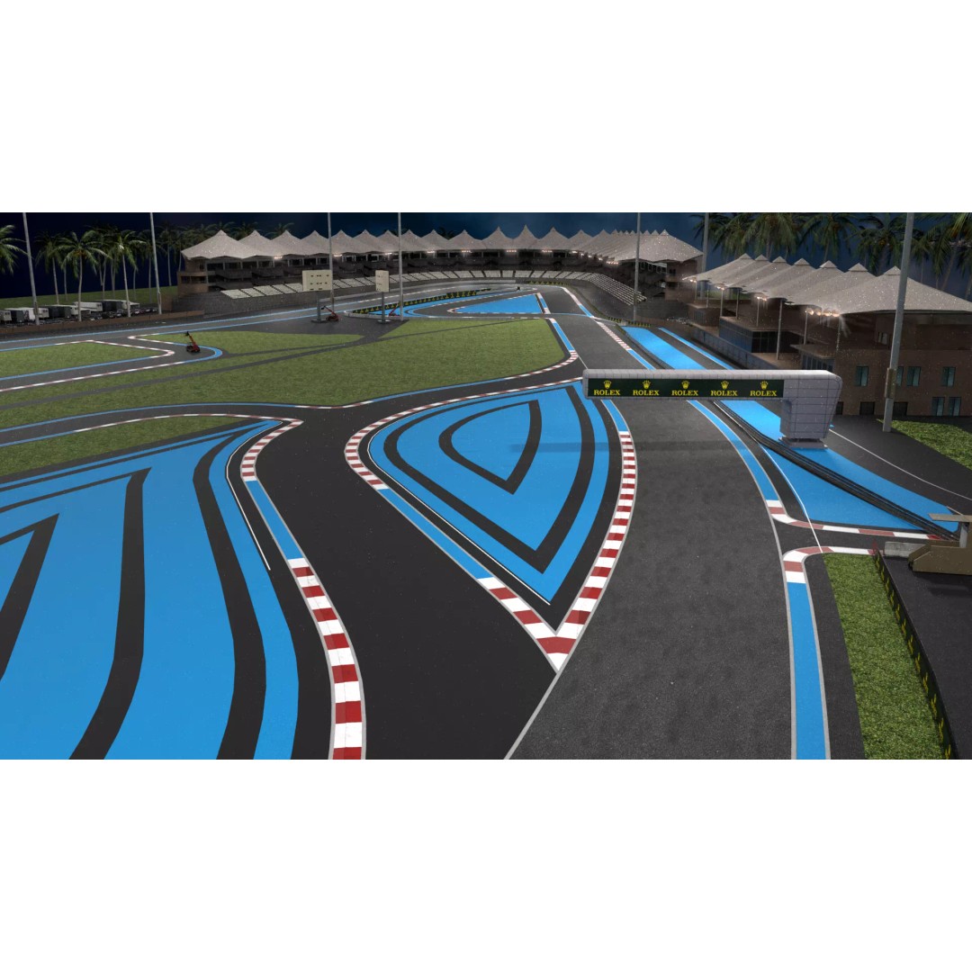 Yas Marina Circuit 3D Model – Low Poly Racing Asset, FBX, OBJ, Blender - View 13