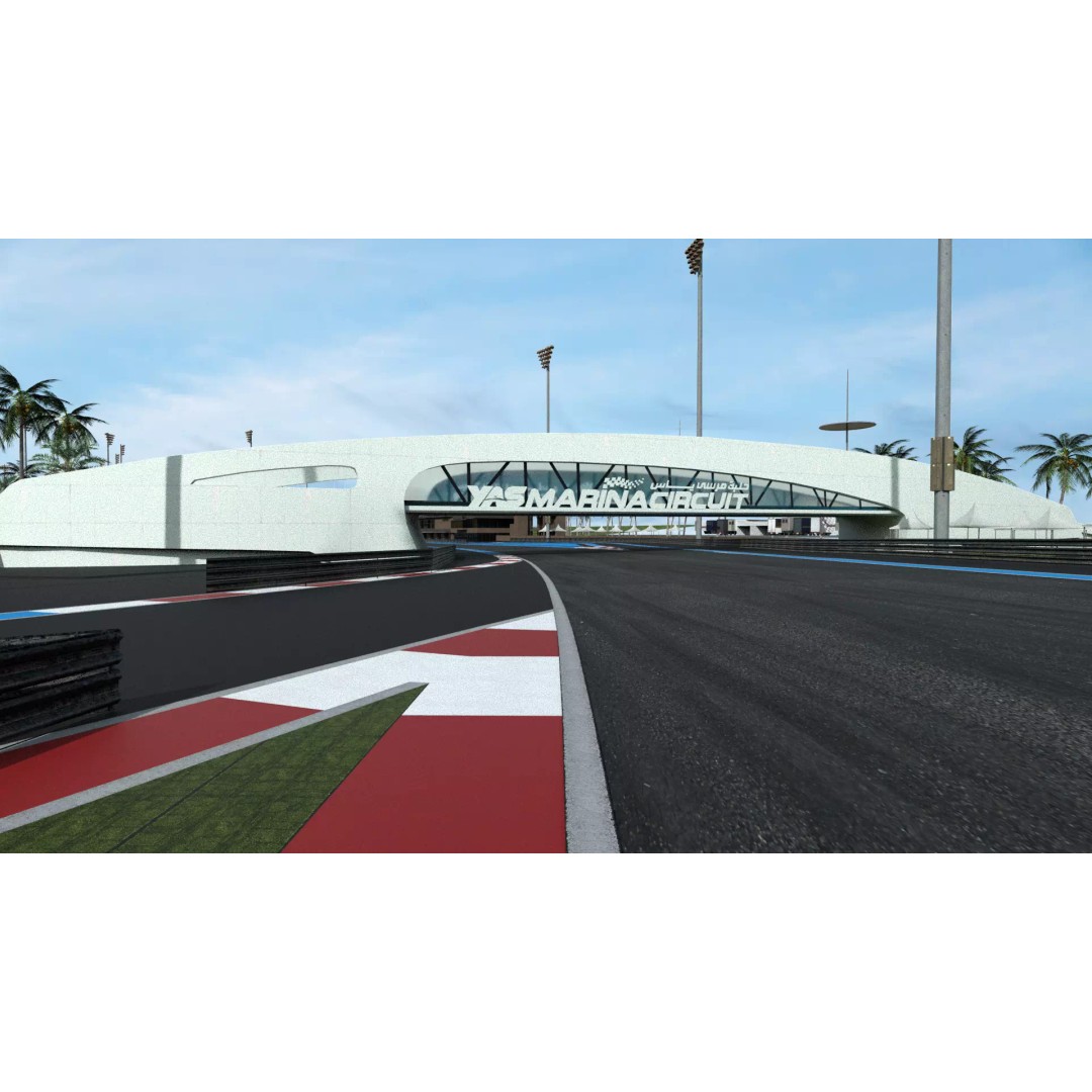 Yas Marina Circuit 3D Model – Low Poly Racing Asset, FBX, OBJ, Blender - View 14