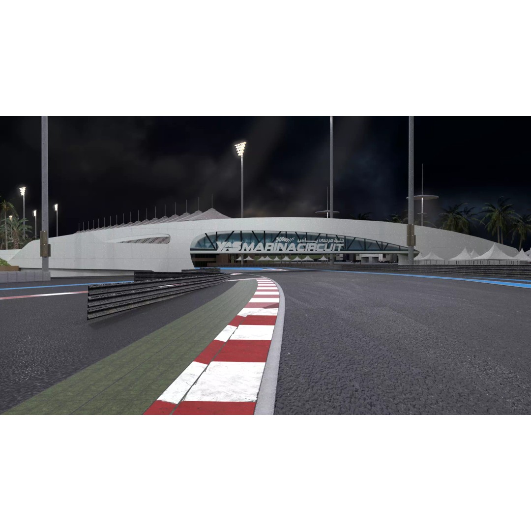 Yas Marina Circuit 3D Model – Low Poly Racing Asset, FBX, OBJ, Blender - View 15