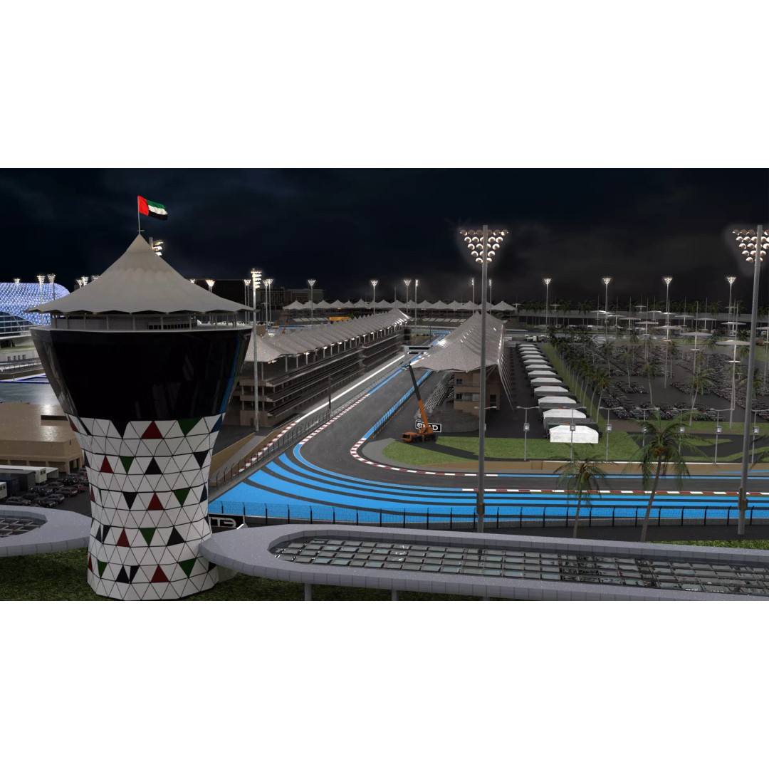 Yas Marina Circuit 3D Model – Low Poly Racing Asset, FBX, OBJ, Blender - View 6