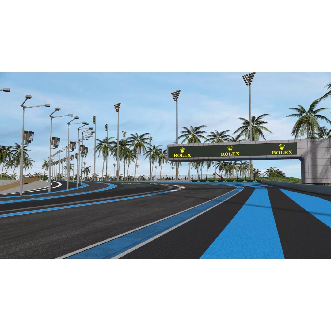 Yas Marina Circuit 3D Model – Low Poly Racing Asset, FBX, OBJ, Blender - View 8