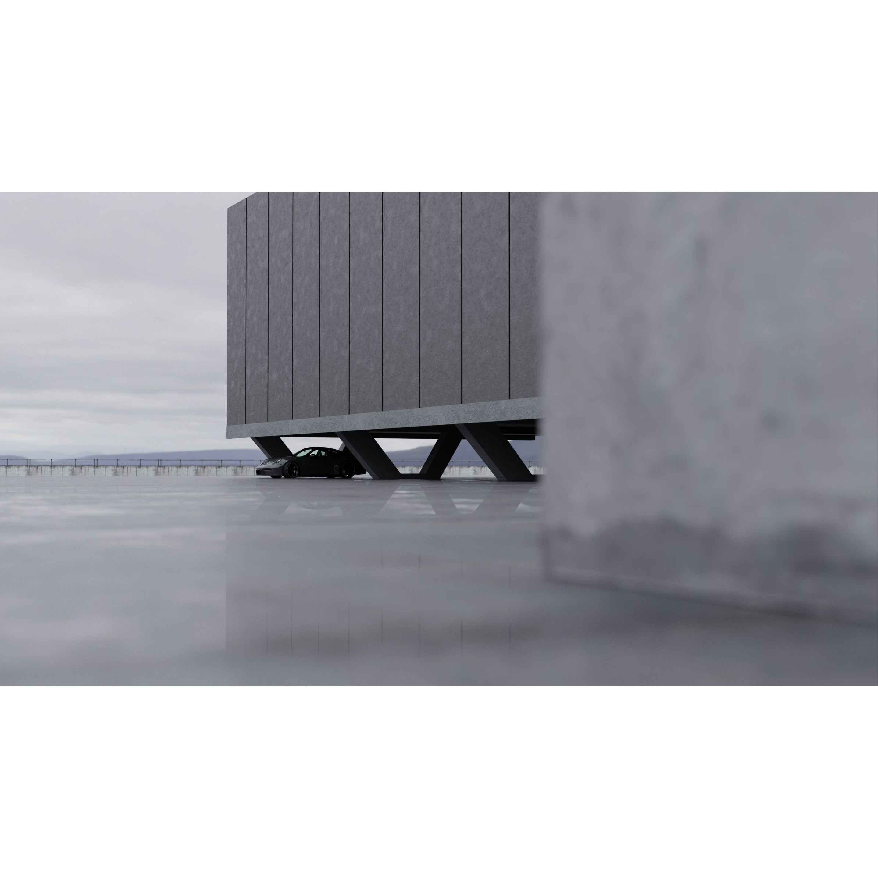 Car Moody Scene - Game-Ready 3D Model - View 10