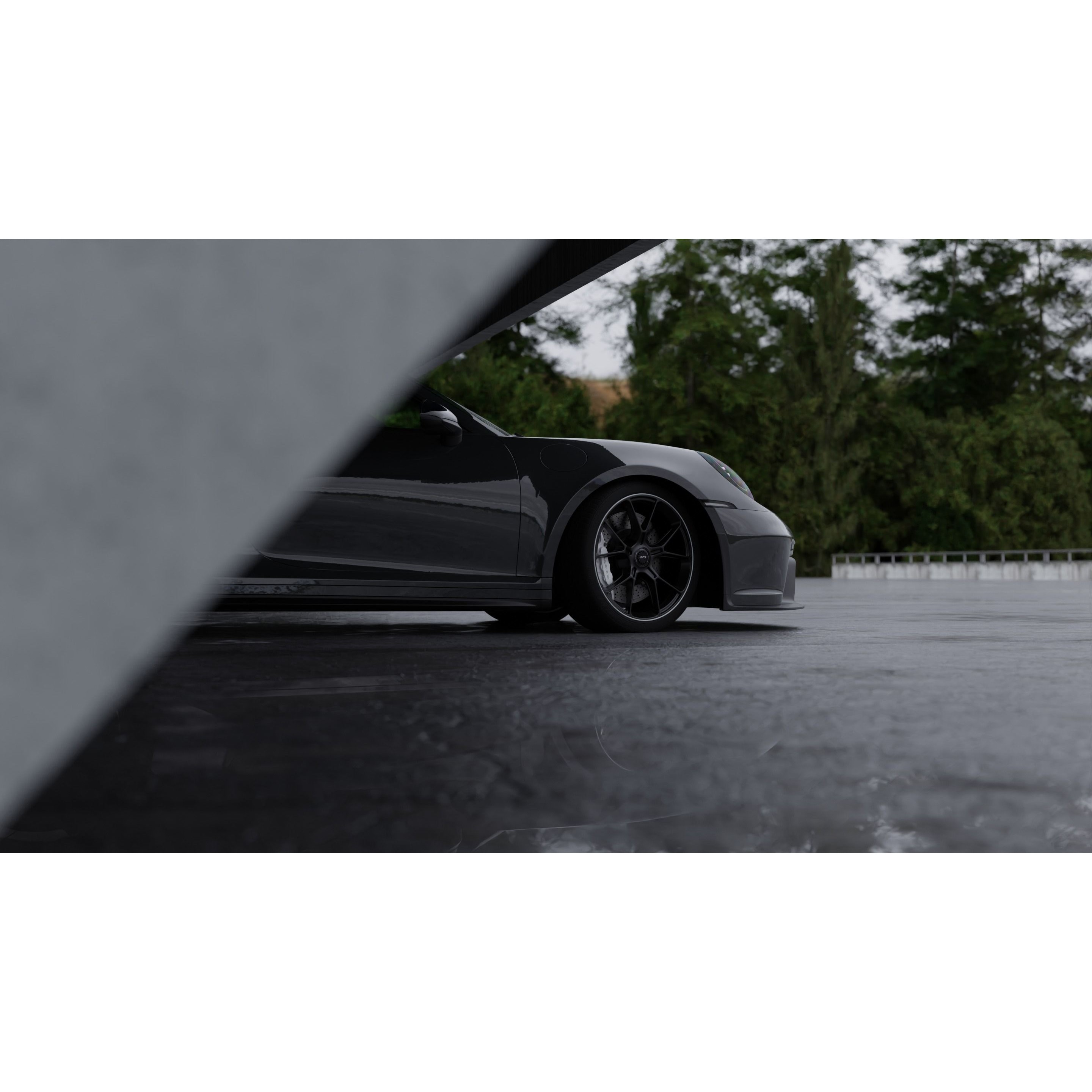 Car Moody Scene - Game-Ready 3D Model - View 5