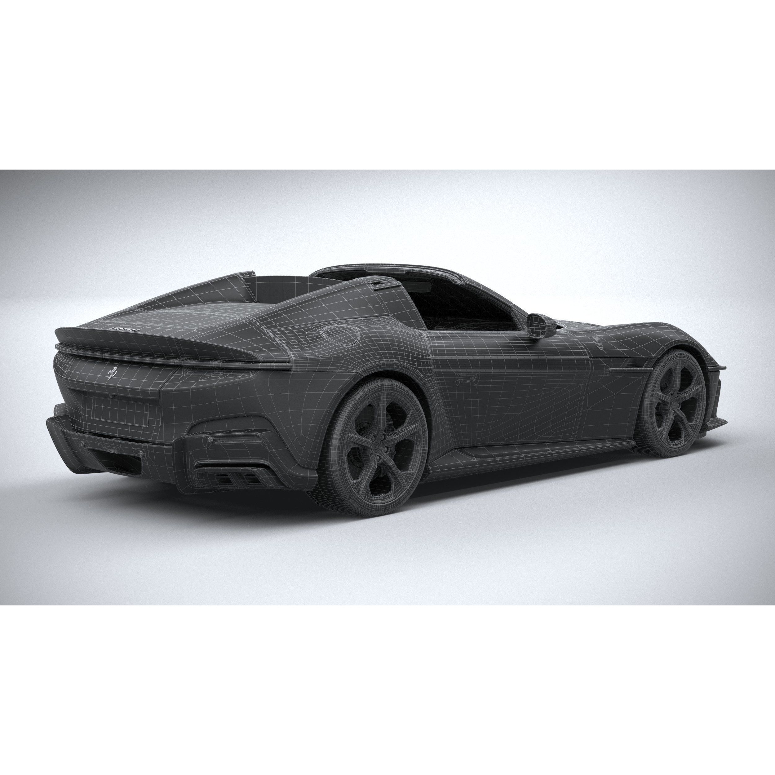 Ferrari 12Cilindri Spider 2025 - High-Poly 3D Model