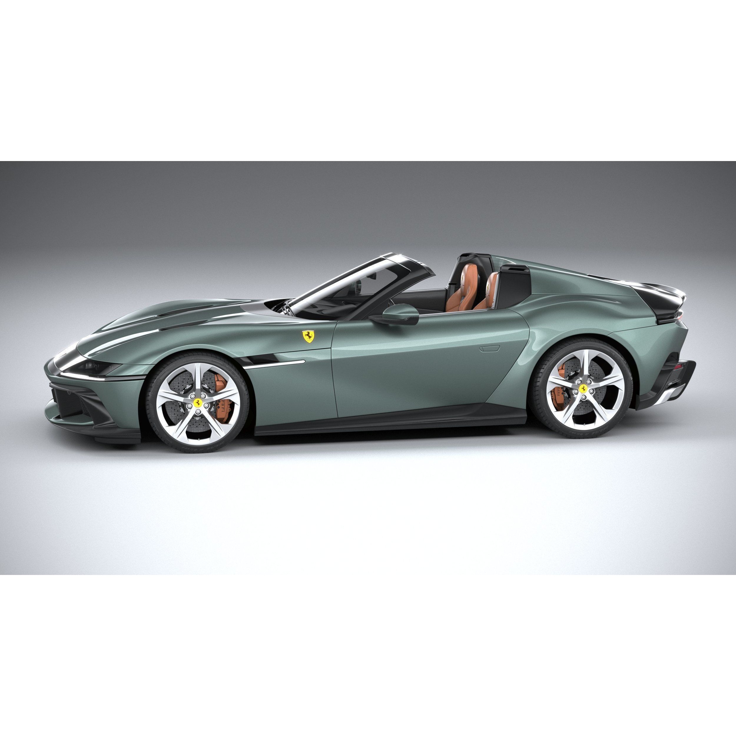 Ferrari 12Cilindri Spider 2025 - High-Poly 3D Model - View 10