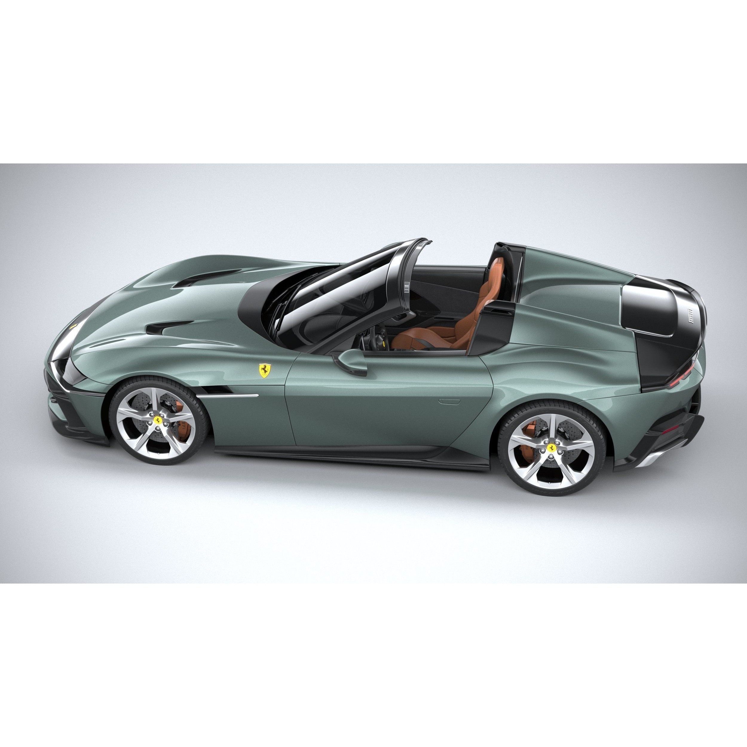 Ferrari 12Cilindri Spider 2025 - High-Poly 3D Model - View 11