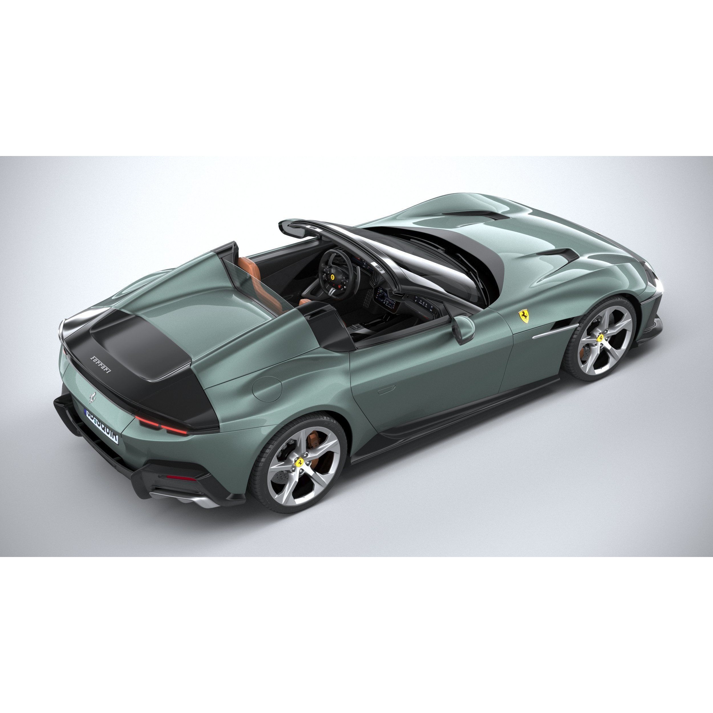 Ferrari 12Cilindri Spider 2025 - High-Poly 3D Model - View 12