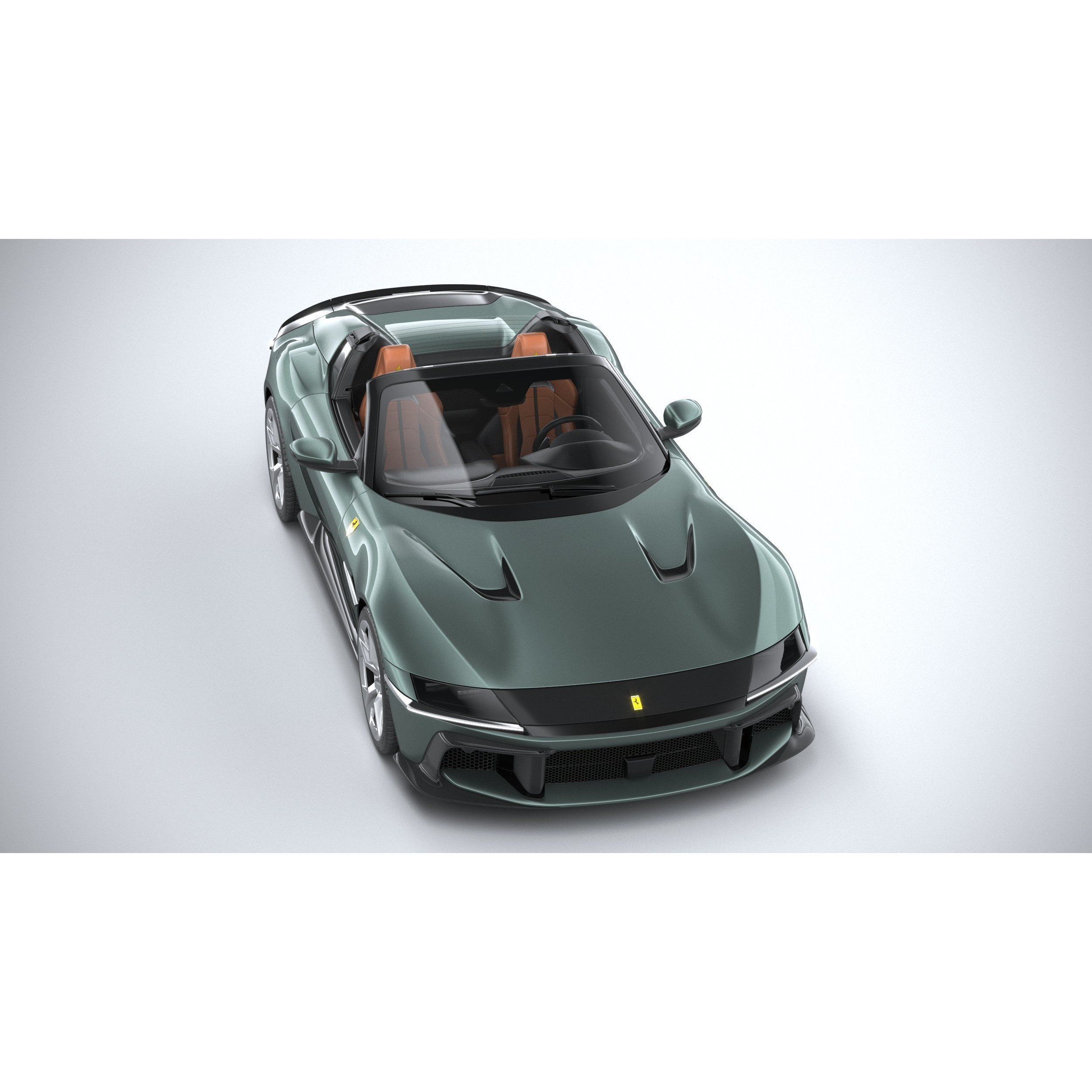 Ferrari 12Cilindri Spider 2025 - High-Poly 3D Model - View 14