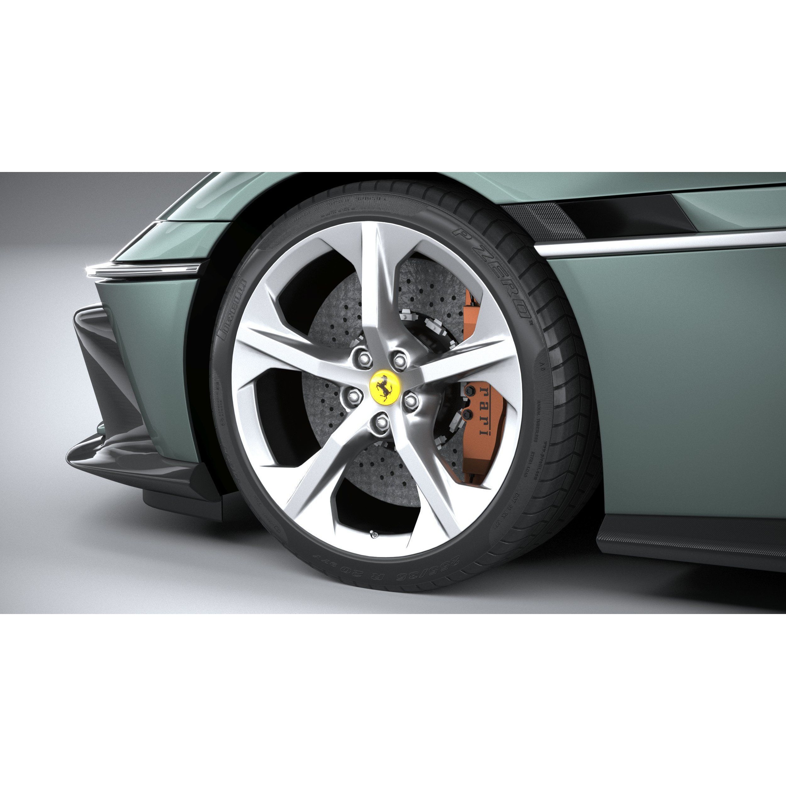 Ferrari 12Cilindri Spider 2025 - High-Poly 3D Model - View 18