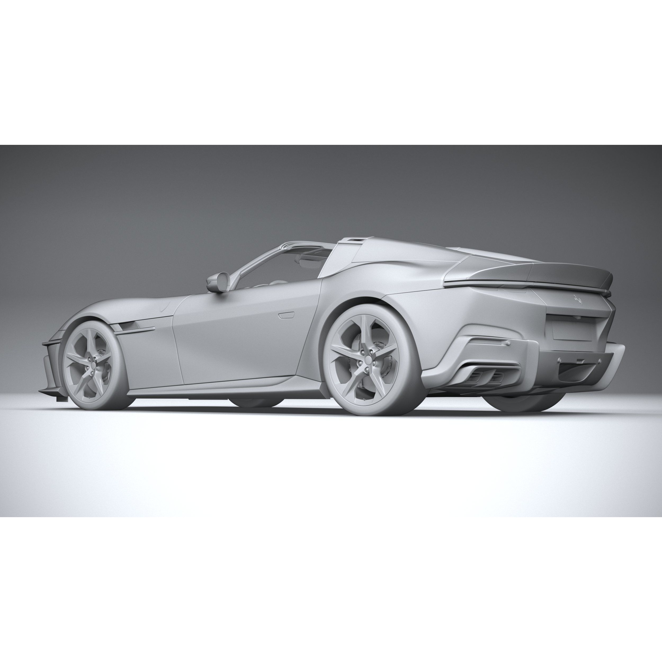 Ferrari 12Cilindri Spider 2025 - High-Poly 3D Model - View 23