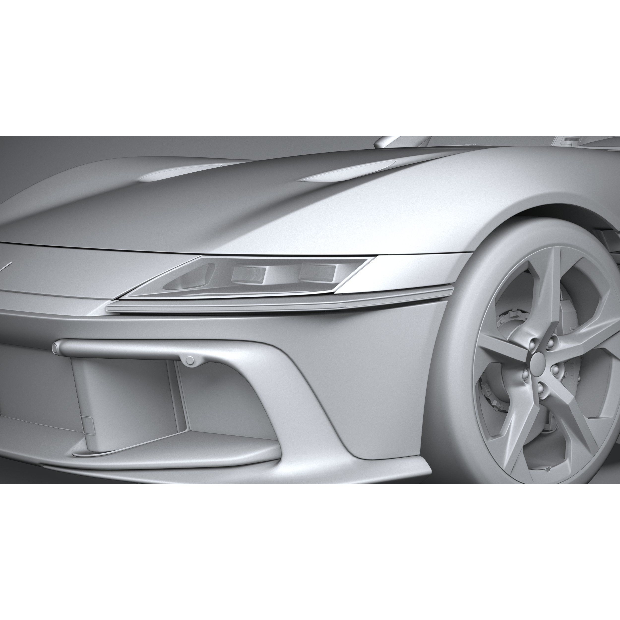 Ferrari 12Cilindri Spider 2025 - High-Poly 3D Model - View 25