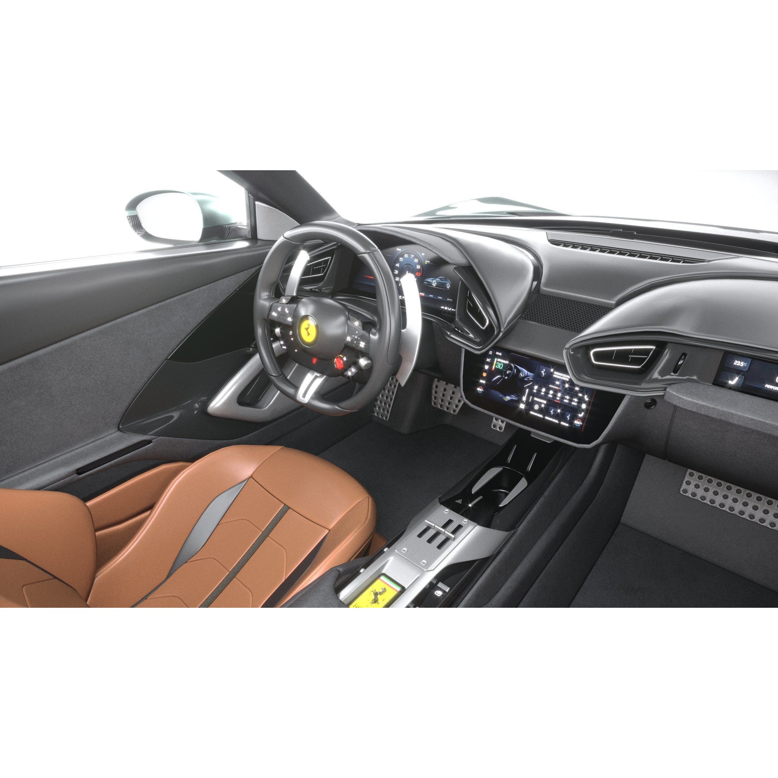 Ferrari 12Cilindri Spider 2025 - High-Poly 3D Model - View 28