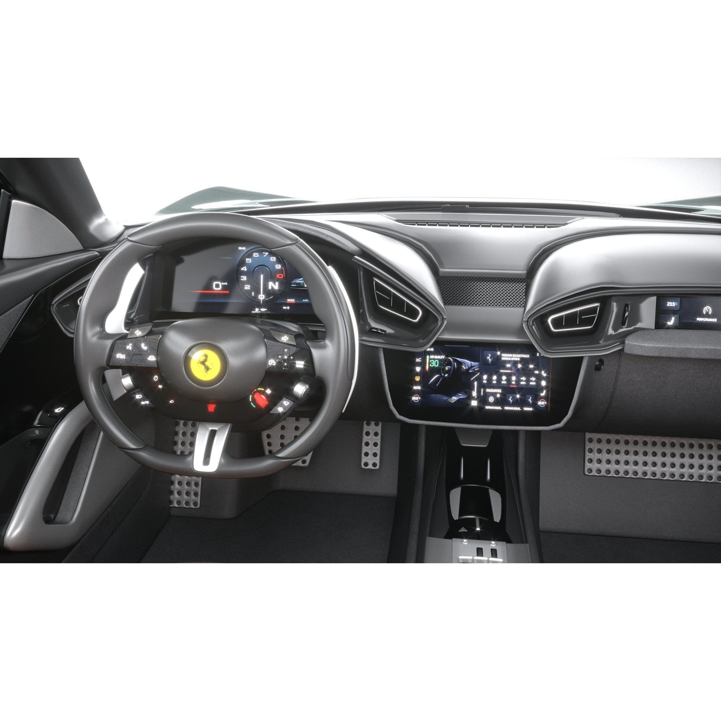 Ferrari 12Cilindri Spider 2025 - High-Poly 3D Model - View 29