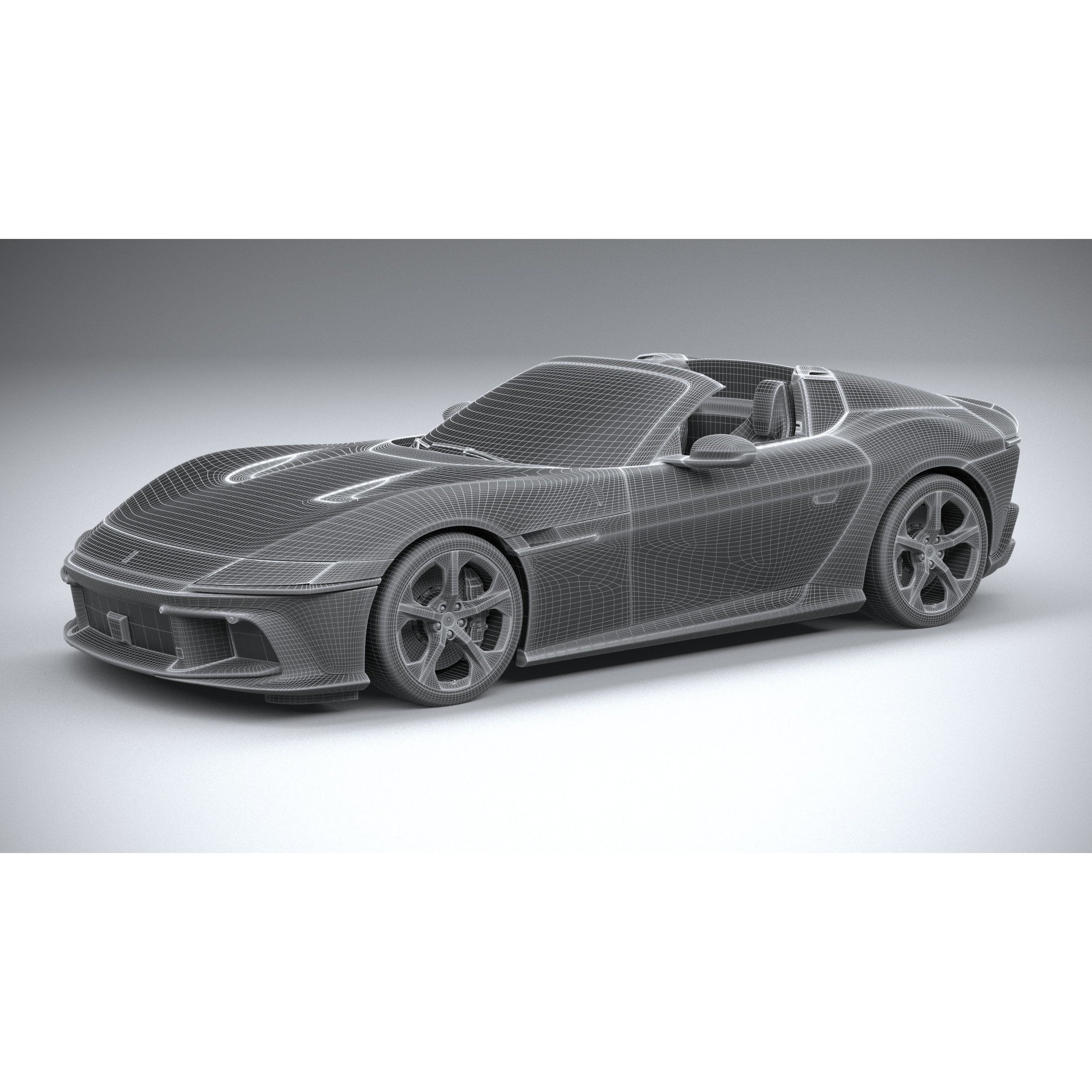 Ferrari 12Cilindri Spider 2025 - High-Poly 3D Model - View 31