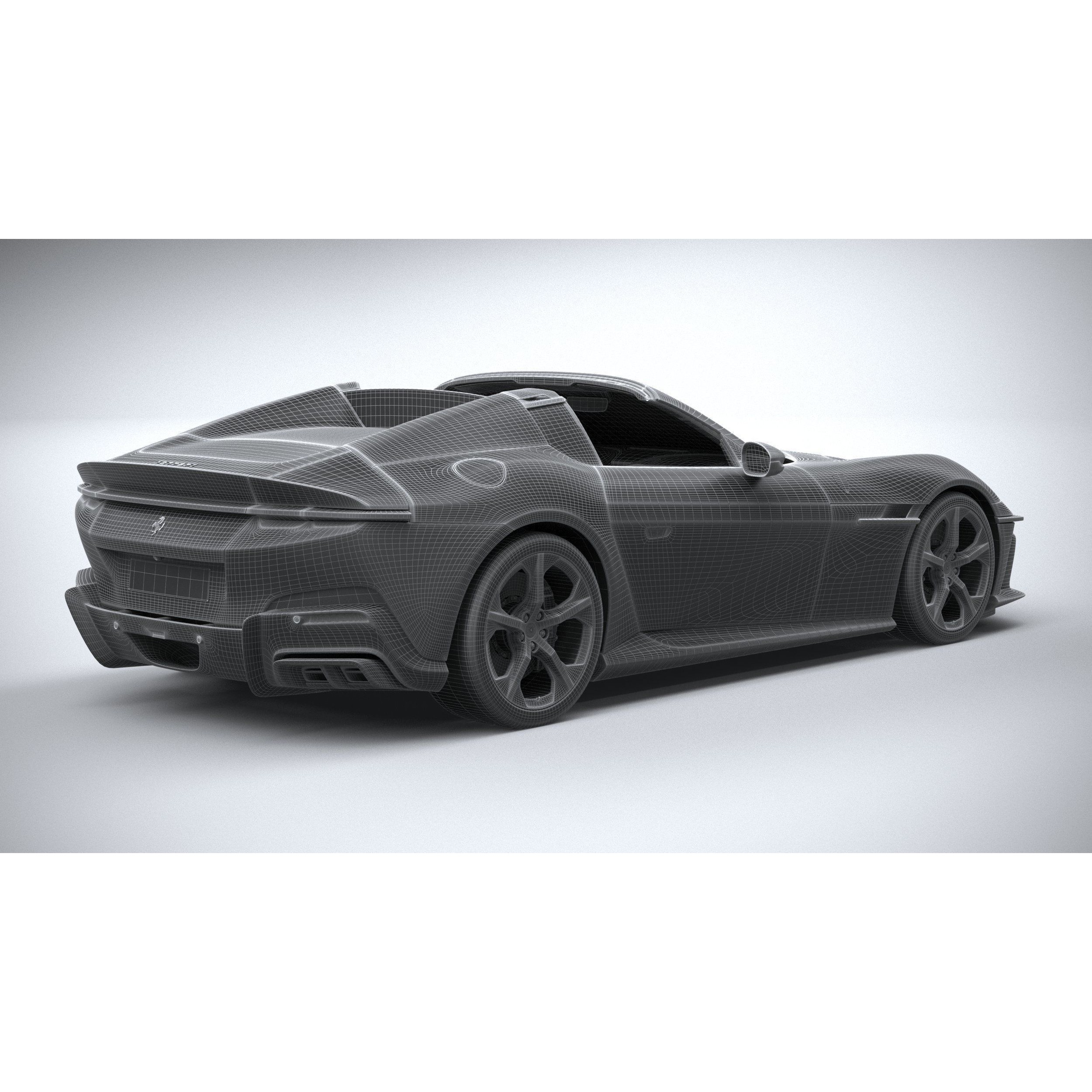 Ferrari 12Cilindri Spider 2025 - High-Poly 3D Model - View 32