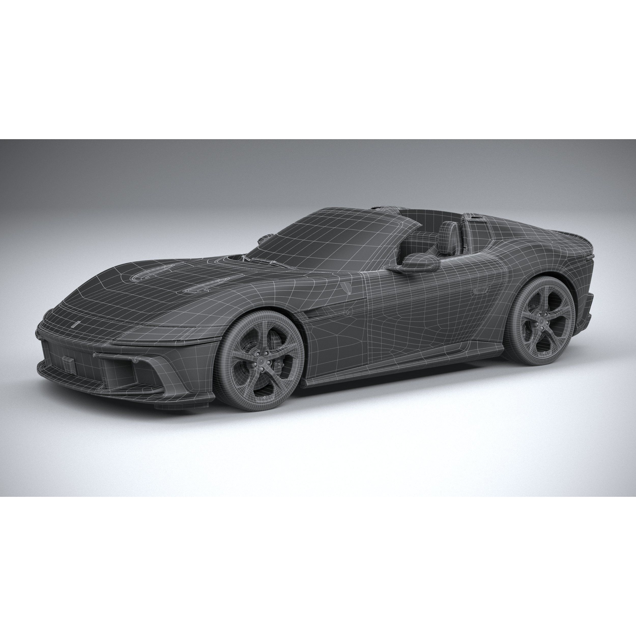 Ferrari 12Cilindri Spider 2025 - High-Poly 3D Model - View 33