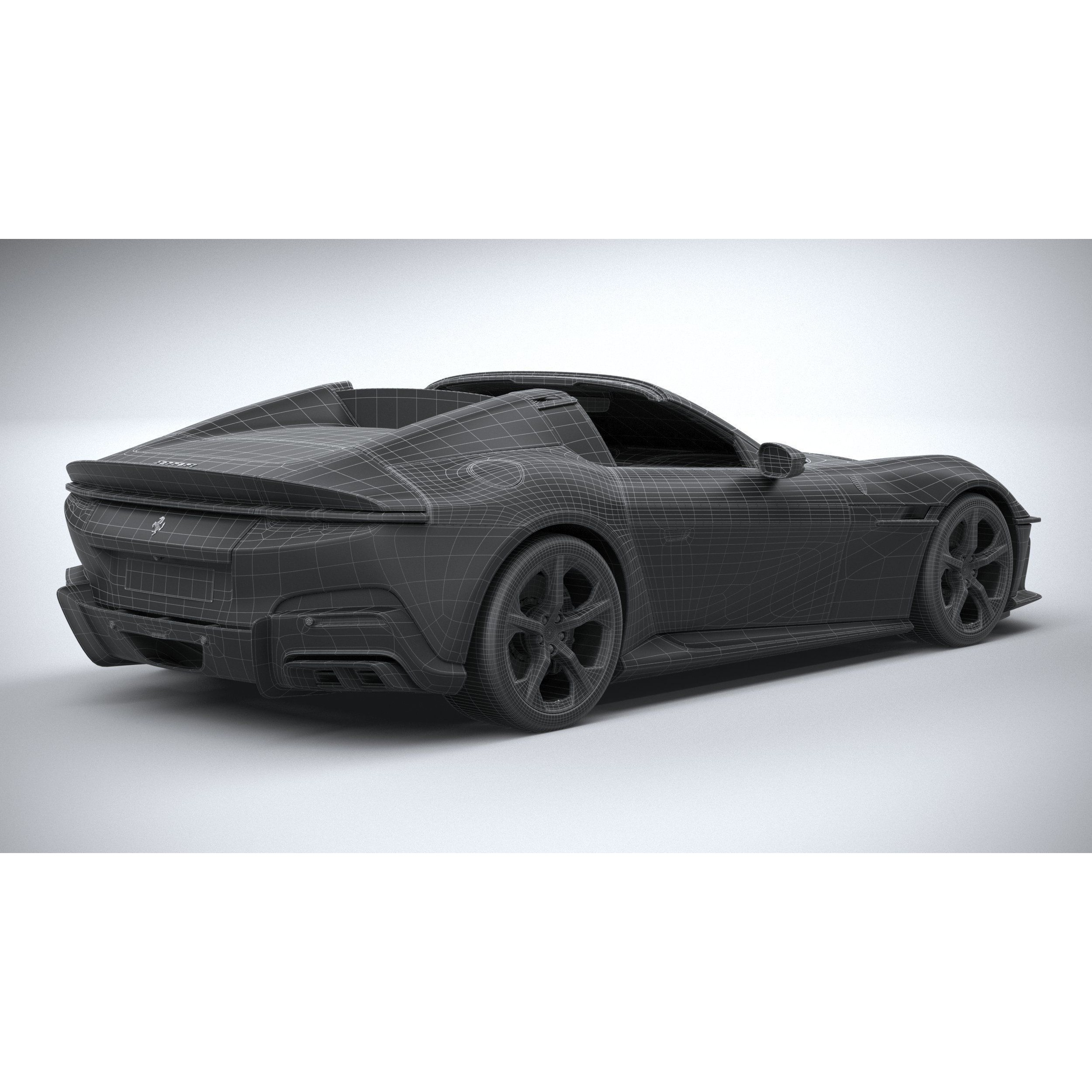 Ferrari 12Cilindri Spider 2025 - High-Poly 3D Model - View 34
