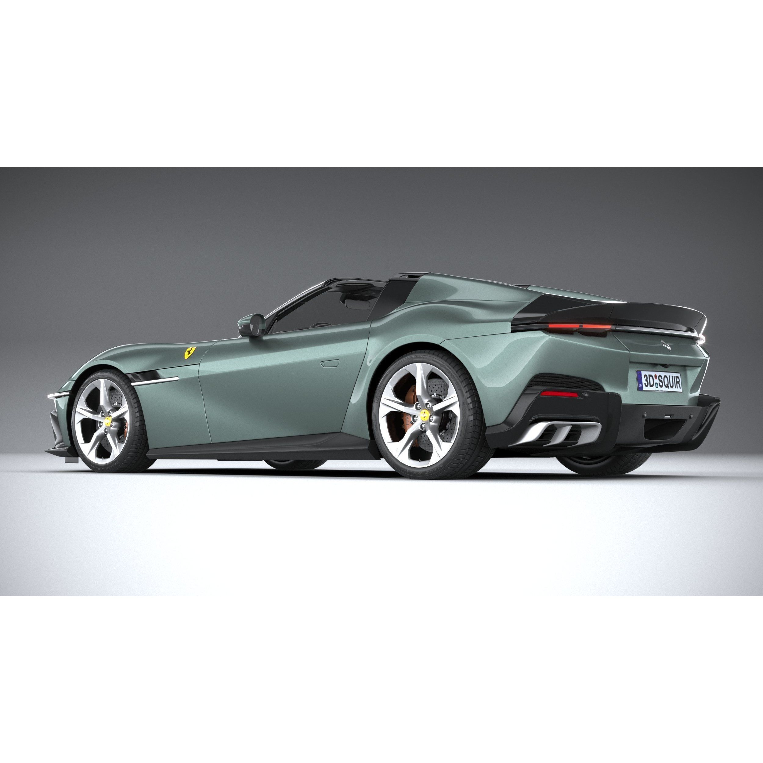 Ferrari 12Cilindri Spider 2025 - High-Poly 3D Model - View 7