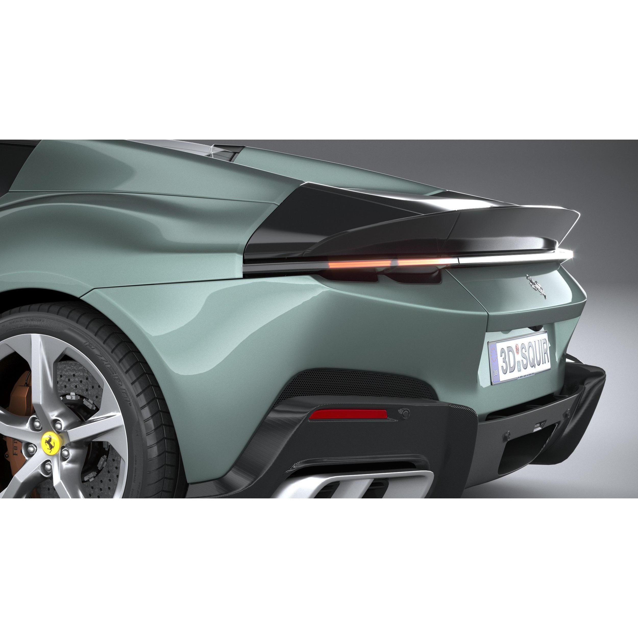 Ferrari 12Cilindri Spider 2025 - High-Poly 3D Model - View 8